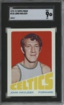 1972 Topps #110 John Havlicek 9 card progressive proof.